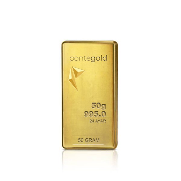 50 gr 24 Ayar Külçe Altın